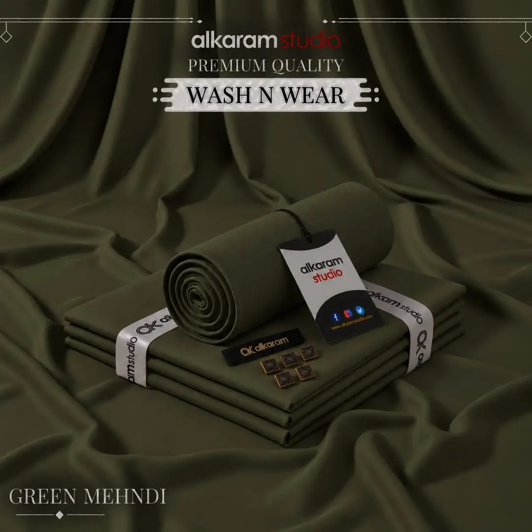 Men’s Unstitched Wash And Wear Plain Suit