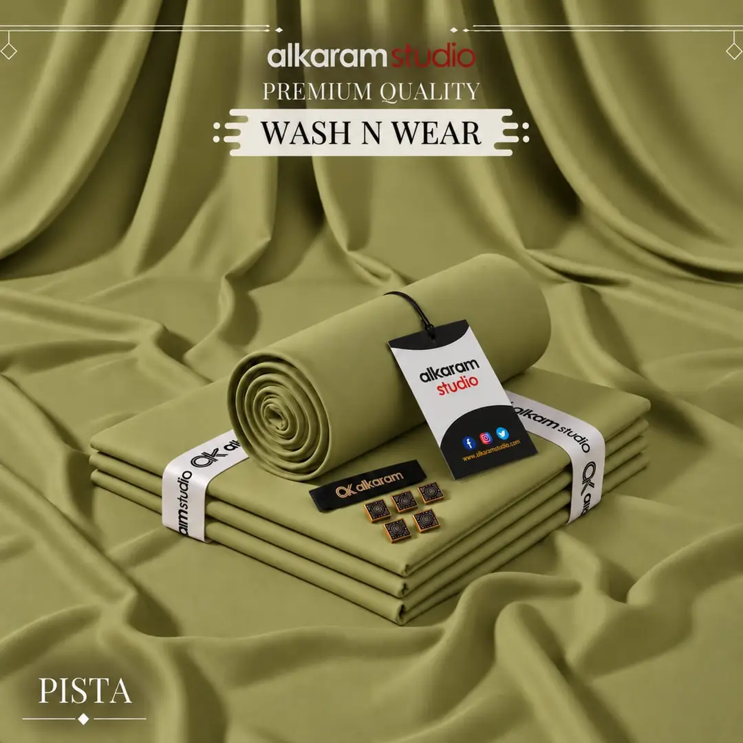 Men’s Unstitched Wash And Wear Plain Suit