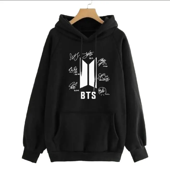 1 Pc Women’s Stitched Fleece Printed Pullover Hoodie