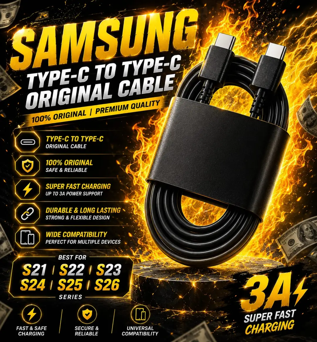 Pack Of 3 Type C C Cable Super Fast Charger