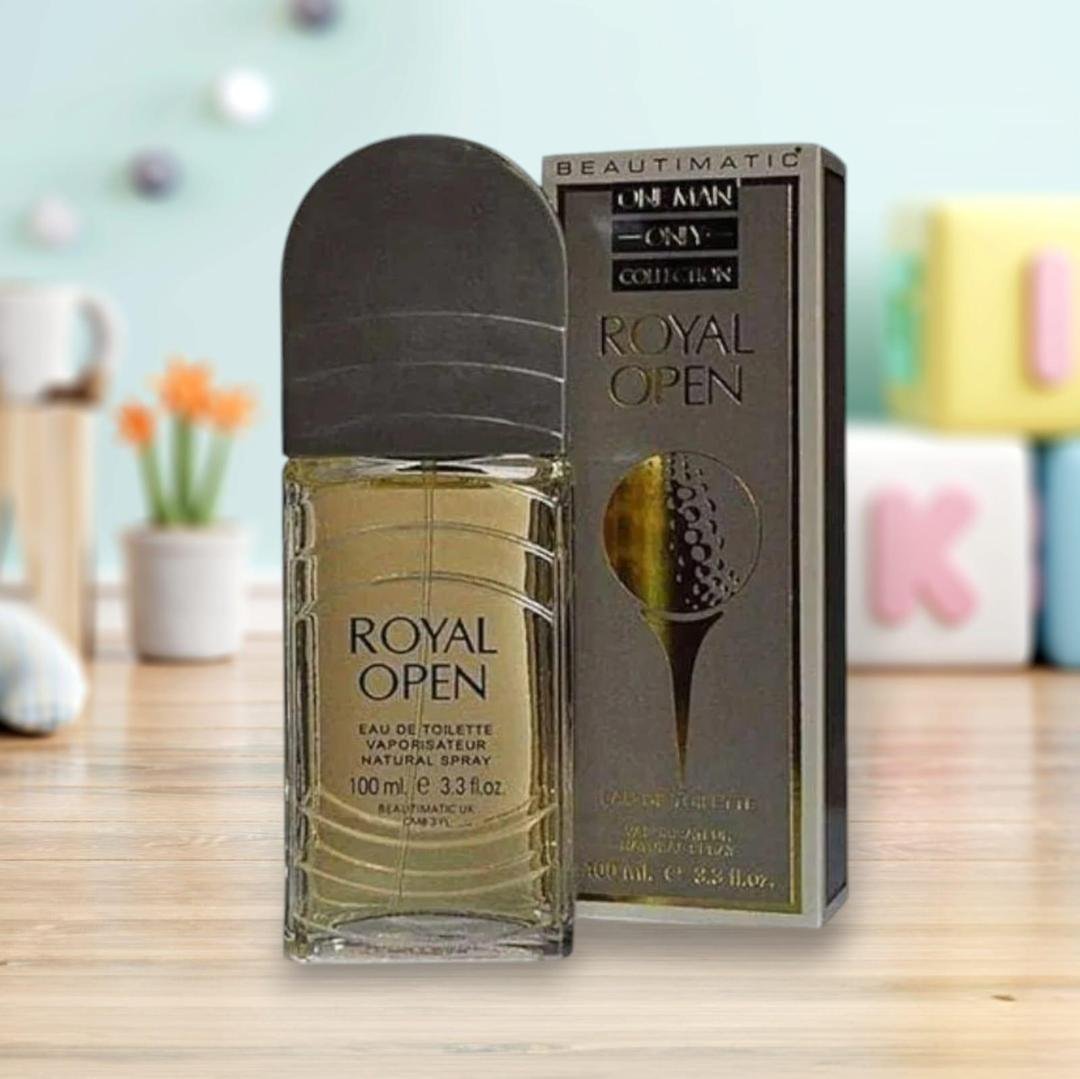 Men’s Spicy Perfume 100ml Golden Glass Bottle